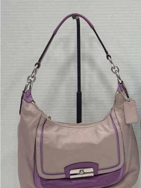 Coach Handbags - Coach Lavender Two-Tone Shoulder Bag